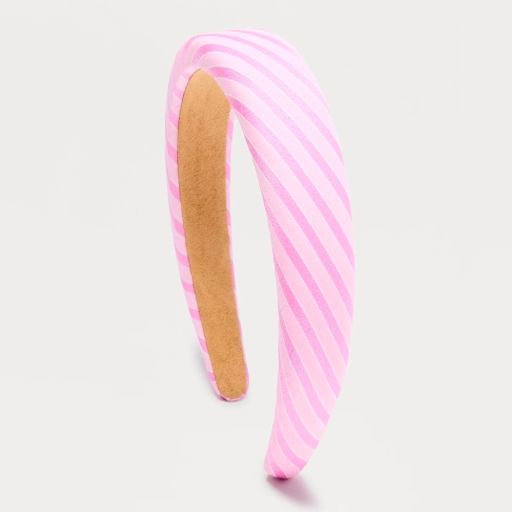 Anthropolgie Pink and White Striped Headband